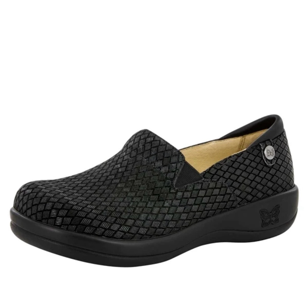 Alegria Keli Pro Waverly Woven Comfort Shoes Black Sz 41 Office Coastal Grandma - Picture 1 of 14